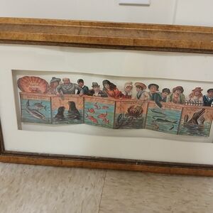 Framed Vintage Aquarium Art Print